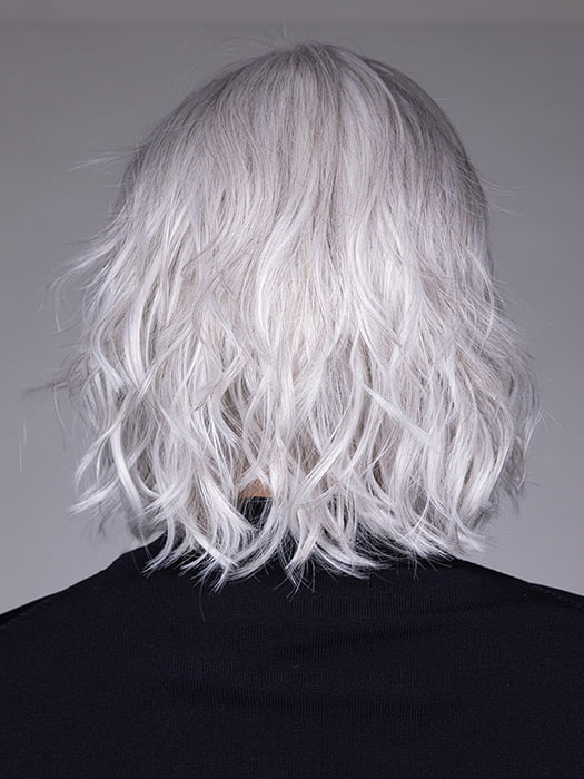 Model is wearing NAPLES by BELLETRESS in color OYSTER GRAY | A mixture of Lightest Gray and a hint of White
