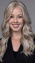 Model is wearing PRIESTLY in color CREAM SODA BLONDE | A warm blend of honey-gold highlights and creamy beige tones over a soft brunette base (Not offered in this color. For illustration purposes only).