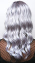 PASTEL-BLUE-R | Pastel periwinkle tone base with a dark black/purple root