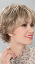 This flattering style features a small monofilament crown, which creates a natural look where the hair falls