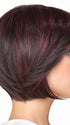 Lightly texturized side swept fringe