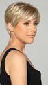  A short, angled-cut wig