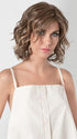 The extended lace front and monofilament top make this style look effortlessly natural