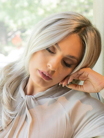 FS17/101S18 PALM SPRINGS BLONDE | Light Ash Blonde with Pure White Natural Violet Bold Highlights, Shaded with Dark Natural Ash Blonde