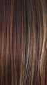 RAZBERRY-ICE-R | Rooted Dark Auburn with Medium Auburn Base with Copper and Strawberry Blonde Highlights