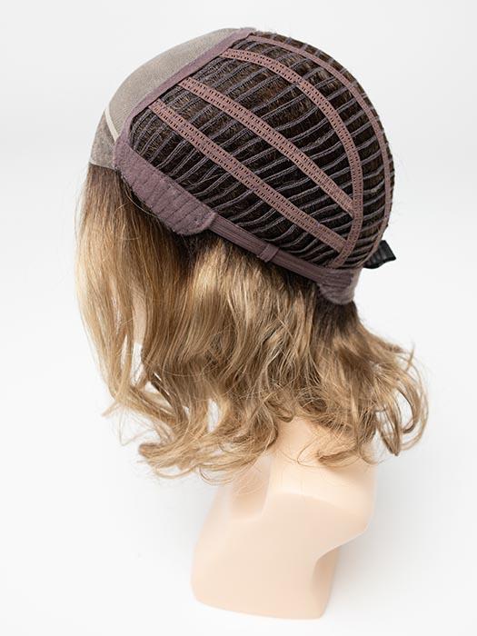 Fine nylon mesh with individual hairs hand-tied into the mesh