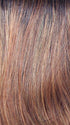SHADED-AMBER | Coppery Blonde and Red Blend with Dark Amber Brown Roots