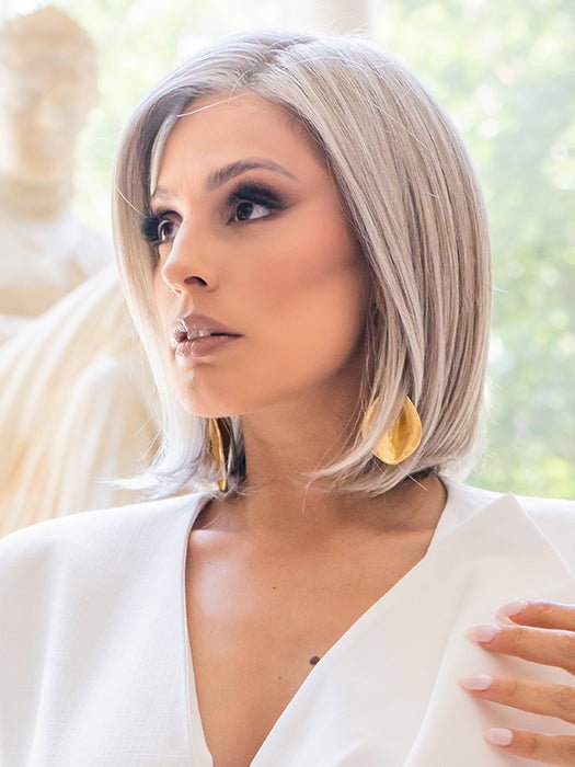 101F48T MARTINI | Soft White Front, Light Brown with 75% Grey Blend with Soft White Tips