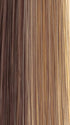 DARK-AMBER-HL | Medium Red Brown and Light Red Brown blend with Dark Brown roots and Champagne highlights