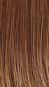 CHOCOLATE-SWIRL | Medium Brown blended with Medium Auburn and Dark Gold Blonde