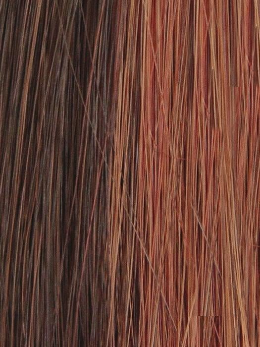 CHERRYWOOD-HL | Dark Brown with Medium Bright Red highlights