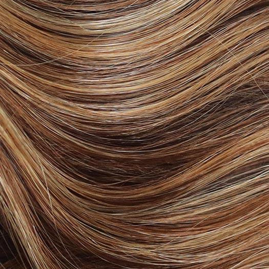 CHOCOLATE-PRETZEL | Blend of Warm Light Brown and Strawberry Blonde