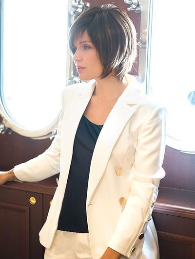A sassy bob with tousled layers