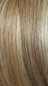 R1621S+ GLAZED SAND | Dark Natural Blonde with Cool Ash Blonde Highlights on Top