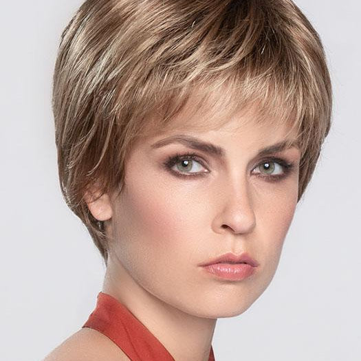 CHARLOTTE by ELLEN WILLE in LIGHT BERNSTEIN ROOTED | Light Auburn, Light Honey Blonde, and Light Reddish Brown blend and Dark Roots PPC MAIN IMAGE FB MAIN IMAGE