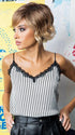 MELTED-COCONUT | Soft Golden Medium Brown at middle with Warm White ends and Dark Rich Brown Roots