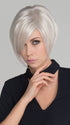 A lightweight asymmetrical lace front wig with a long fringe that falls perfectly along the face