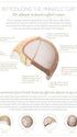 100% Hand-Tied with Lace Front, see Cap Construction Chart for details