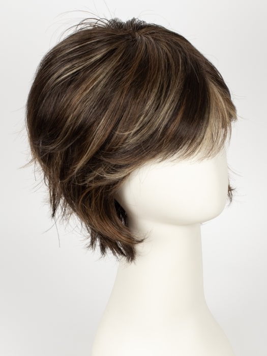 CHOCOLATE SWIRL | Dark Brown Base Evenly Blended with Light Auburn and Honey Blonde