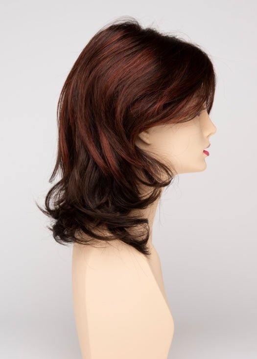 CHOCOLATE CHERRY | Dark Brown roots with overall Medium Brown base with Deep Red highlights