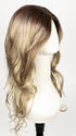 CREAMY-TOFFEE-LR | Longer rooted dark with light platinum blonde and light honey blonde