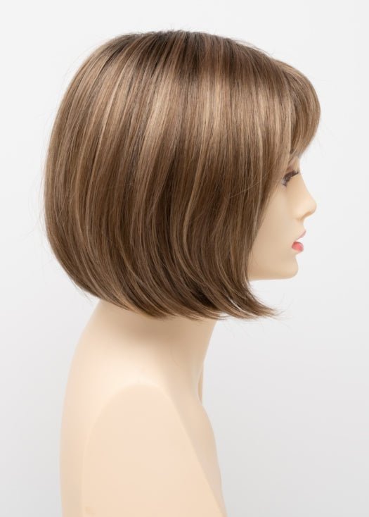 TOASTED SESAME |  Medium Brown roots with overall Warm Cinnamon base and Golden Blonde highlights