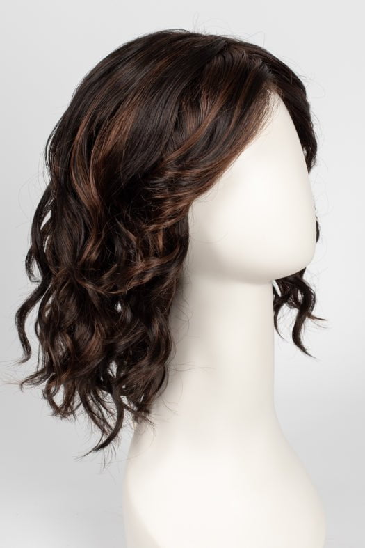 FS4/33/30A MIDNIGHT COCOA | Dark Brown, Medium Red, Medium Natural Red Blonde/Brown Blend with Medium Natural Red Blonde/Brown Blend Bold Highlights