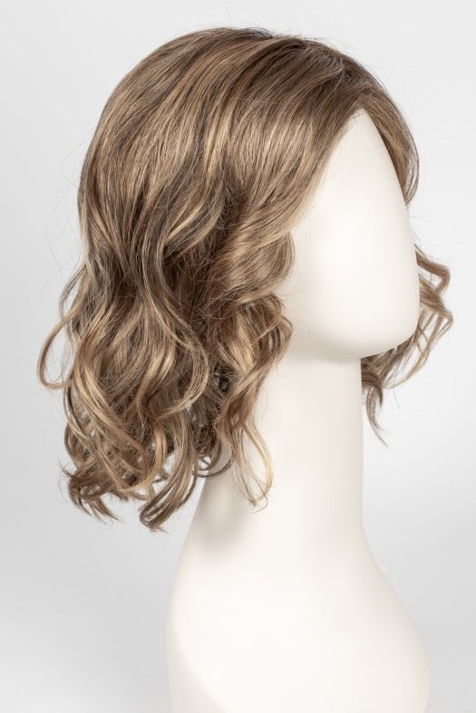 24BT18S8 SHADED MOCHA | Medium Natural Ash Blonde & Light Natural Gold Blonde Blend, Shaded with Medium Brown