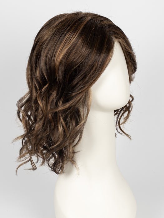 FS6/30/27 TOFFEE TRUFFLE | Brown, Medium Red-Gold, Medium Red-Gold Blonde Blend with Medium Red Gold Blonde Bold Highlights