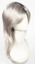 MOONSTONE | Medium Gray with Blue-toned Silver highlights and Dark Roots