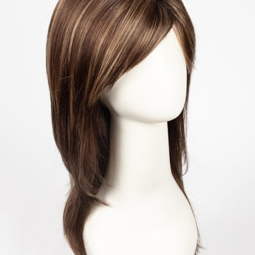 AUBURN-SUGAR-R | Rooted Dark Auburn with Medium Auburn Base with Dark Strawberry Blonde Highlights