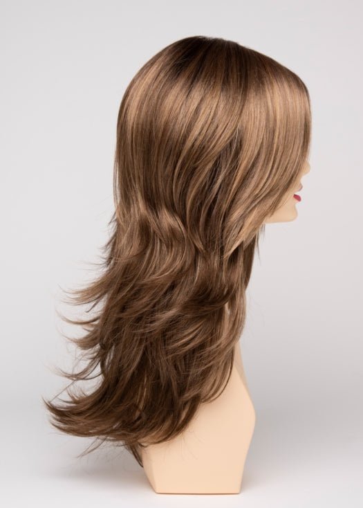 TOASTED SESAME | Medium Brown roots with overall Warm Cinnamon base and Golden Blonde highlights