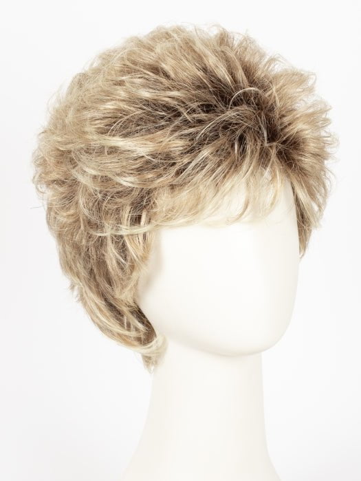 27T613S8 SHADED SUN | Medium Natural Red-Gold Blonde & Pale Natural Gold Blonde Blend and Tipped, Shaded with Medium Brown