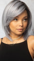SILKY SLEEK by Rene of Paris in LUNAR-HAZE | Periwinkle Base with Off-Black Roots PPC MAIN IMAGE FB MAIN IMAGE
