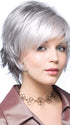 SKY by Noriko in SILVER STONE  | Silver Medium Brown Blend That Transitions To More Silver Then Medium Brown Then To Silver Bangs