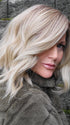 Natalie Gray @vanish.into.thin.hair wearing SKYLAR by JON RENAU in22F16S8 VENICE BLONDE | Light Ash Blonde and Light Natural Blonde Blend Shaded with Medium Brown