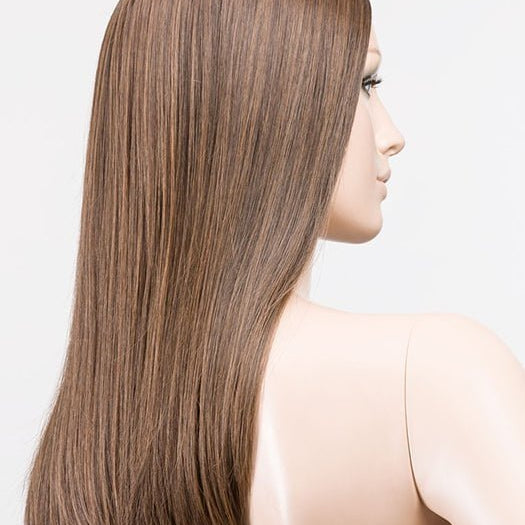 CHOCOLATE ROOTED 830.27.6 | Medium and Dark Brown with Light Auburn and Dark Strawberry Blonde Blend with Shaded Roots