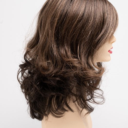 AMARETTO-CREAM | Dark Brown roots with overall Medium Brown base with Honey Blonde highlights