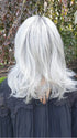 Natalie Gray @vanish.into.thin.hair wearing SOPHIA by RENE OF PARIS in color SILVER-BROWN-MR | Micro Root that transcends into Silver, Grey and Honey Brown Tones