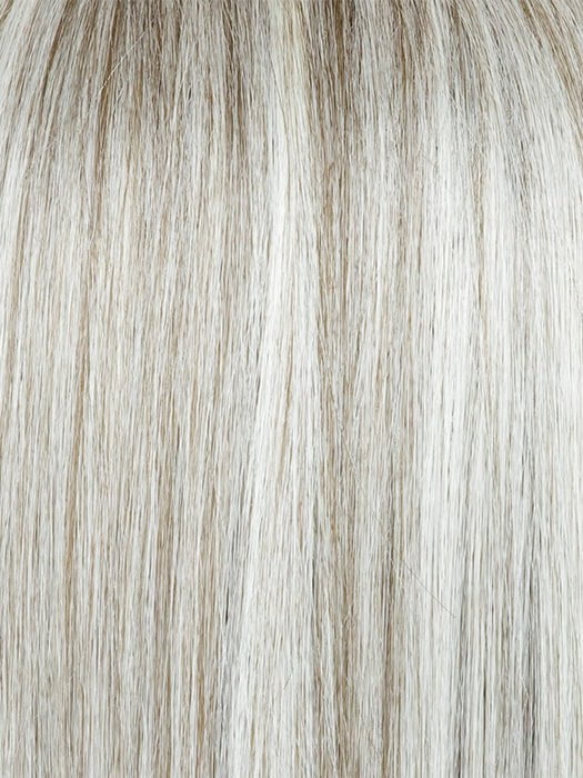 SLATE-CHOCOLATE-SPLIT | Grey base with Chunky Chocolate, Pale, Mid-Gray Highlights, and a Rich Chocolate Root