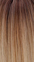 HONEY WITH CHAI LATTE | Light Golden Brown with Pale Golden Blonde & Meidum Golden Blonde Highlights on Top, Medium Brown Roots