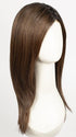 CHOCOLATE WITH CARAMEL | Medium Brown, Light Caramel Brown Highlights and Dark Brown Roots