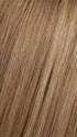 8/14T Light Chestnut Brown Blended with Dark Ash Blonde, Dark Ash Blonde Tips