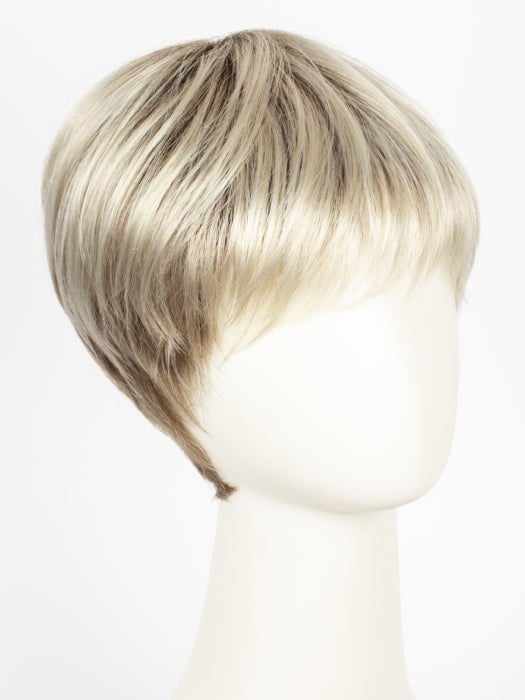 Light Champagne Rooted | Pearl Platinum and Light Golden Blonde Blend with Medium Brown Roots
