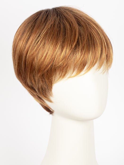 Mango Red Rooted | Medium Brown, Light Brown, and Light Auburn blend with Dark Roots