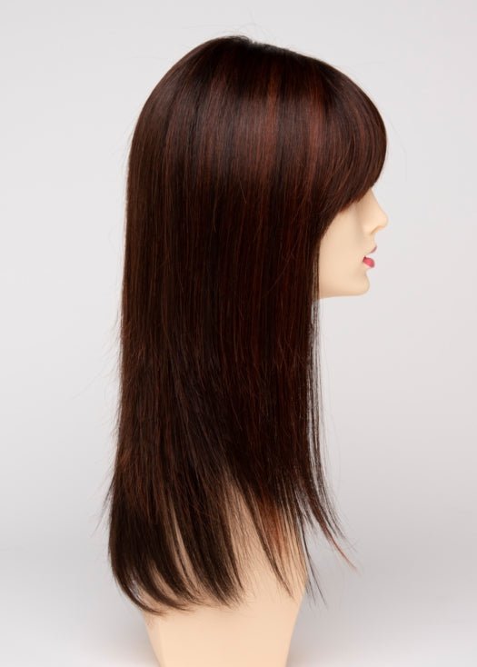 CHOCOLATE CHERRY | Dark Brown roots with overall Medium Brown base with Deep Red highlights