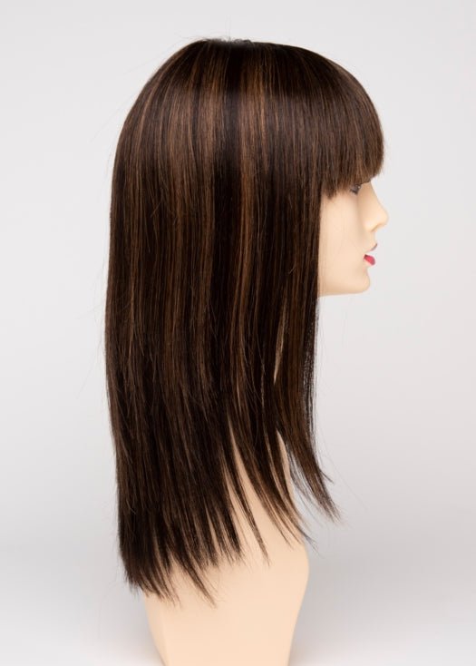 AMARETTO CREAM | Dark Brown roots with overall Medium Brown base with Honey Blonde highlights