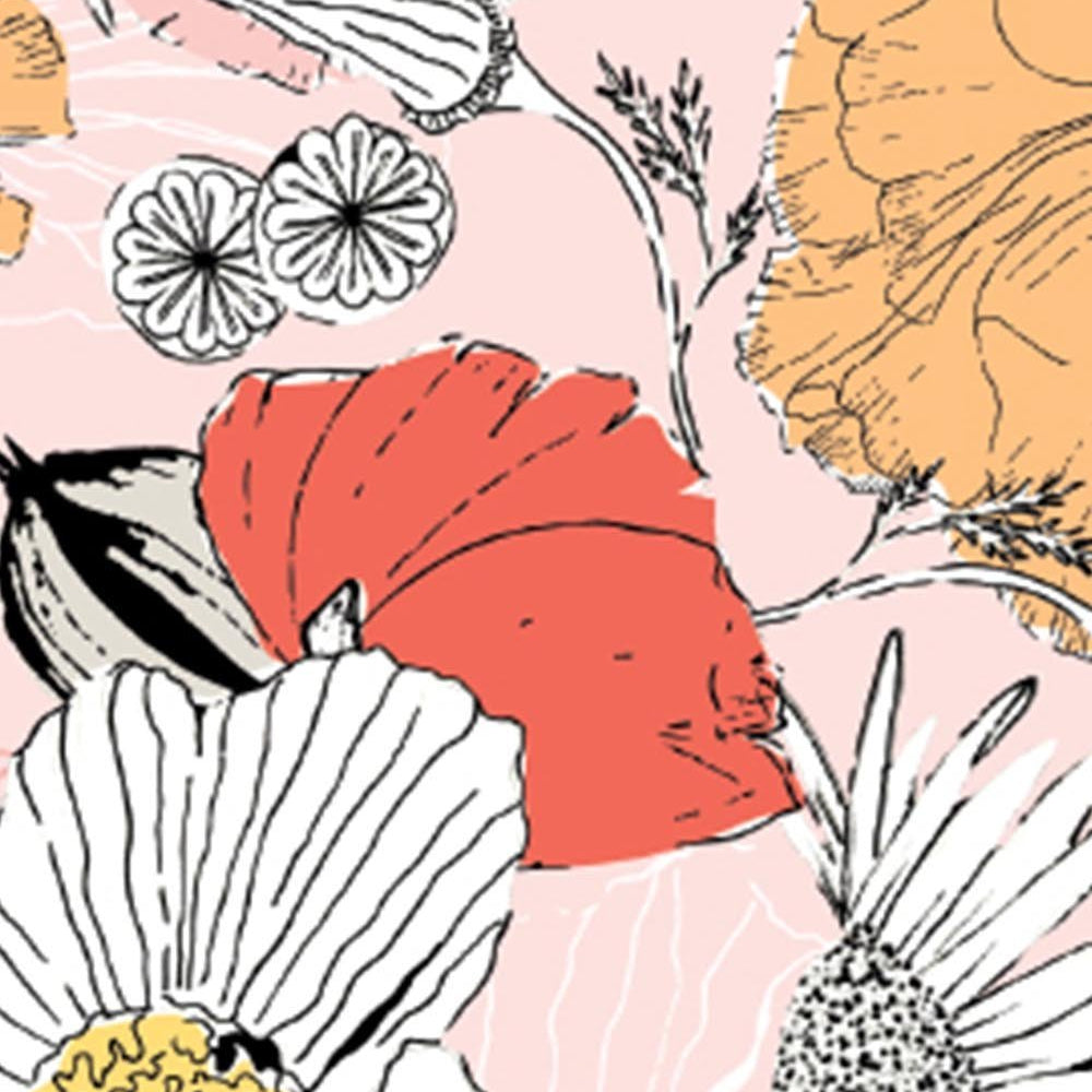 BLOOMS | Celebrating West Coast flora with emotive renderings of golden California poppies, red and paper poppies, coneflowers, and succulents