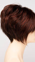 CHOCOLATE-CHERRY | Dark Brown roots with overall Medium Brown base with Deep Red highlights