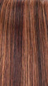 FS4/33/30A MIDNIGHT COCOA | Dark Brown, Medium Red, Medium Natural Red Blonde/Brown Blend with Medium Natural Red Blonde/Brown Blend Bold Highlights
